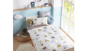 Lorenchen Mako Satin Kinderbettwäsche Abenteuerurlaub
