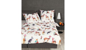 Bettwäsche Satin allover Bambi Modern Art S 42115 mit RV
