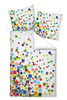 Bettwäsche bunte Kreise Mako Satin Wende 