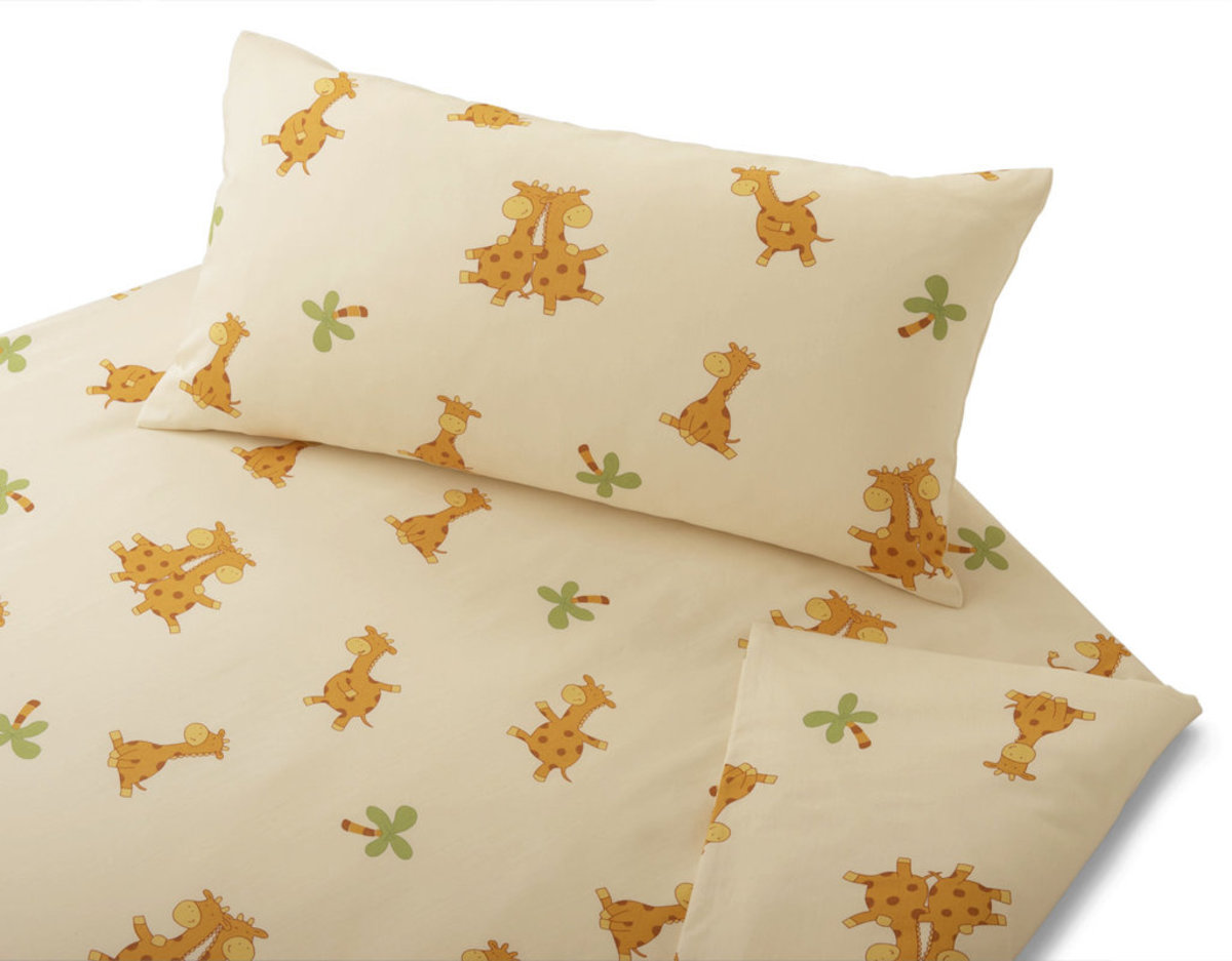 Edel-Biber-Kinderbettwäsche Giraffe Edel-Biber-Kinderbettwäsche Giraffe