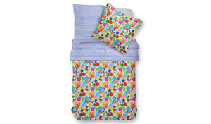 Bettwäsche Satin Wende Digital mit RV Floral Watercolor