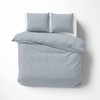 Lorena Mako Batist Kinderbettwäsche Karo (1,8cm) Basel Midi Silber Grau Garnitur 100x135cm + 40x60cm