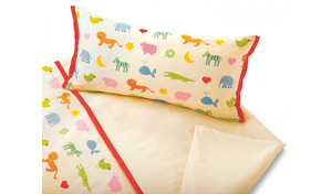 Satin-Kinderbettwäsche Arche Noah