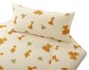 Satin-Kinderbettwäsche Giraffe 