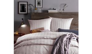 Lorena Bettwäsche Oxford Streifen Mila Blau