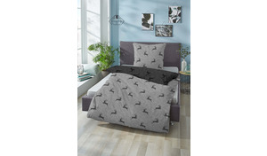 Bettwäsche Satin Wende Hirsch mit RV