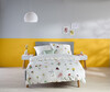 Wende Bettwäsche Streublumen Mako Satin 100% Baumwolle