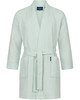 Morgenstern Bademantel Unisex Kimonokragen, Waffelpikee, Sascha, L: 100 cm, mint, Gr. L