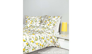 Bettwäsche Zitronen Motiv Satin