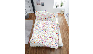 Bettwäsche Satin Allover mit RV Blümchen
