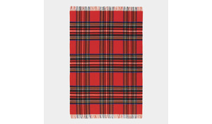 Scotch Schurwolldecke Klan rot