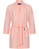 Morgenstern Bademantel Unisex Kimonokragen, Waffelpikee, Sascha, L: 100 cm, apricot, Gr. L