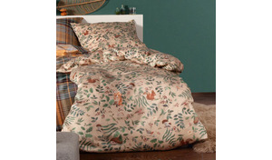 bügelfreie Bettwäsche Hide mit Waldtieren und Pflanzen